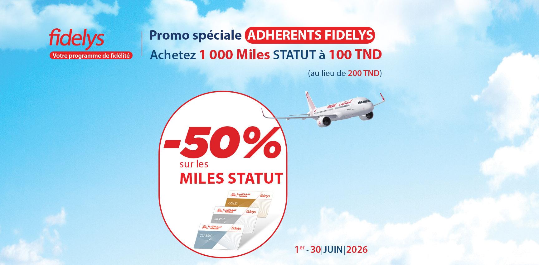 Offre 50% - MILES - JUIN 2026